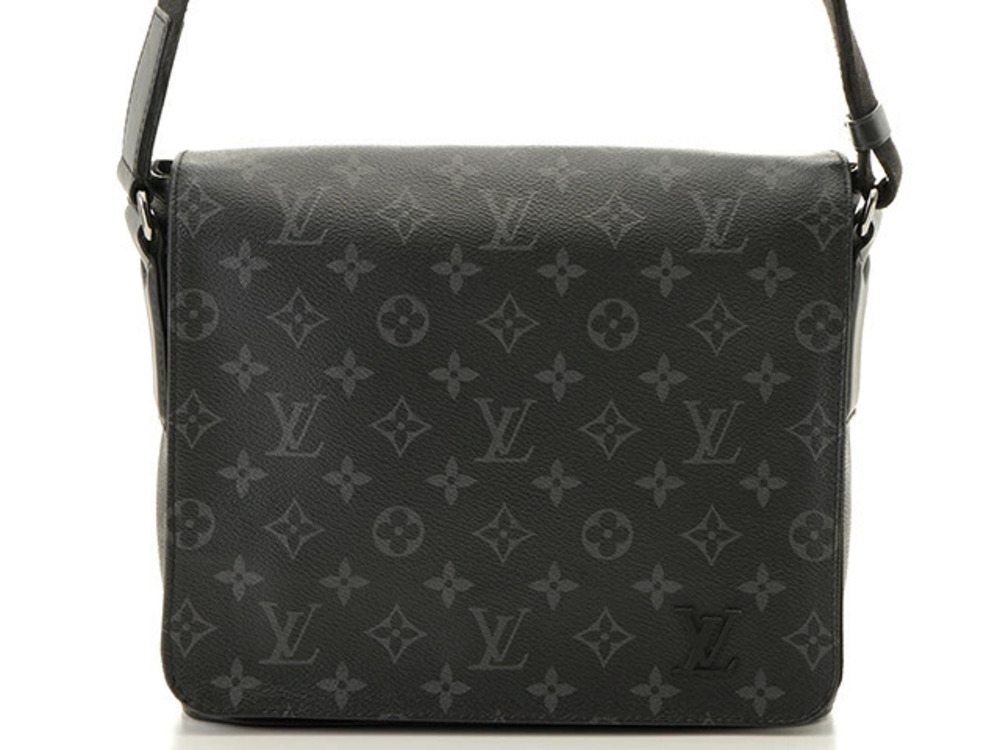 Louis Vuitton District Shoulder Bag Monogram Eclipse Black